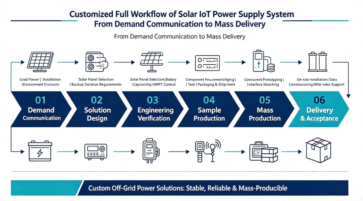 Custom Solar IoT Power Systems: From Requirement Analysis to Mass Production